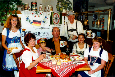 King Ludwig's Owners Liz & Bruce Lane with Seattle's Most Huggable German - John Keister